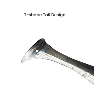 High Quality 1.1G/1.5G/2G 5 Colors <strong>Soft</strong> Fishing <strong>Lure</strong> T Tail <strong>Soft</strong> Bait With Bright Reflective Sequins - Product Image 6