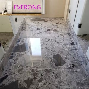 Độc đáo thiếc hóa thạch Trung Quốc màu xám đá cẩm thạch đá tự nhiên cobico đá cẩm thạch lớn hoa tấm - Product Image 6