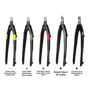 Fourche avant TOSEEK entièrement en carbone, fourche rigide, frein à disque, 26/27,5/29 pouces, <span class=keywords><strong>tube</strong></span> de direction conique, vélo de montagne, libération rapide, sans <span class=keywords><strong>suspension</strong></span> - Product Image 1