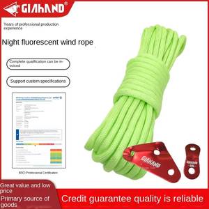 5mm X 4m Noctilucencec Rope <b>Canopy</b> <b>Tent</b> Windproof Outdoor Bundling for Camping & Hiking - Product Image 3