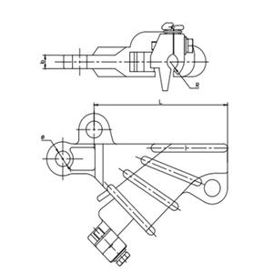 Serre-câble de type cale série NXL pour lignes aériennes isolées - Product Image 4