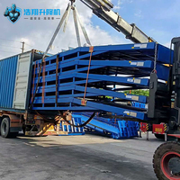 Ramp Pemuatan Kontainer Hidrolik Portabel Desain Kompak Anti-Selip/Dilapisi Bubuk 10T 10000mm