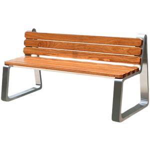 Banco de parque al aire libre de madera maciza de estilo europeo, asiento de respaldo anticorrosión para Patio, silla de ocio doble moderna para patio de Metal - Product Image 5