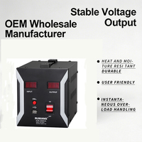 Stabilisateur de tension monophasé 2KVA 220V en gros avec écran LCD, boîtier en aluminium, contrôle par relais, certifié CE, résistant à la chaleur et à l'humidité