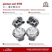 RACEORLY 06L107065CH Jeu de pistons de moteur avec axe de 23 mm pour VW GTI Audi A4 A5 Q5 VW Tiguan EA888 2.0T Faible puissance