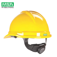 Casque de sécurité MSA V GUARD à visière intégrale, norme CE, en PEHD, pour travaux d'ingénierie et de construction, origine américaine, garantie 1 an, avec vidéo explicative