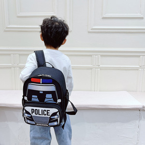 Wholesale HOJO Oxford Fashion Letter Pattern Unisex <b>Children</b> Toddler Kindergarten School <b>Backpack</b> 3D Car Waterproof 20-36L Air - Product Image 3