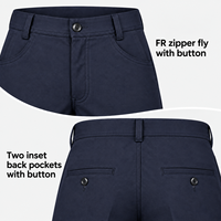 Pantalon de travail ignifuge personnalisé, résistant aux flammes, en meta-aramide, antistatique, vêtements de sécurité industrielle