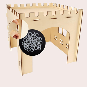 Château de <span class=keywords><strong>lapin</strong></span> en bois maison de <span class=keywords><strong>lapin</strong></span> maisons de <span class=keywords><strong>lapin</strong></span> en bois cachettes assemblage contreplaqué <span class=keywords><strong>lapin</strong></span> en bois cacher maison jouet château - Product Image 5