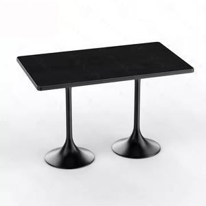 مطعم تجاري حديث على الطراز الأسود متجر حلويات تفكيك مقهى رخامي صناعي - Product Image 2