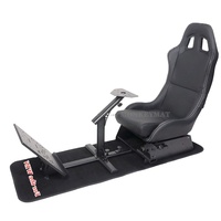 Siège de course personnalisé, chaise de jeu, simulateur de cockpit, tapis de sol