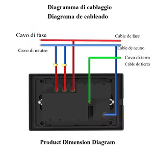 Interruptor de Luz Inteligente Wifi Tuya para Escaleras, Enchufe de Pared para México y Estados Unidos, Panel de Vidrio Inteligente, Control Remoto, Compatible con Alexa y <span class=keywords><strong>Google</strong></span> Home - Product Image 3