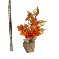 2024 feuilles d'automne bonsaï petit arbre Pot en plastique fleur plantes artificielles en pot ornements maison Table jardin décor