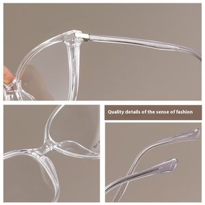 RedBook Mujer 9021BL Cat Eye College Style Gafas Sólido TR90 Bisagra de metal Cara de diamante Hot Internet Celebrity Classic Look - Product Image 4