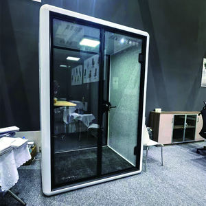 Cabina de teléfono portátil Oficina con aislamiento acústico Interior Reunión Pod Cabina de aprendizaje móvil extraíble fácil para hoteles - Product Image 2