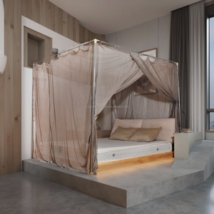 Bạc quadrate Vua kích thước với 1 doos EMF giường <span class=keywords><strong>Faraday</strong></span> tán lá chắn EMF chặn giấc ngủ tán - Product Image 6