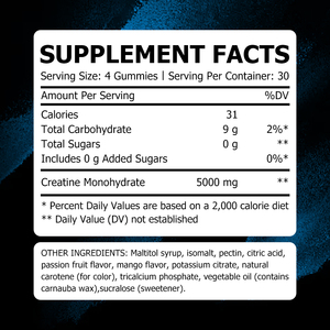 High Quality Pre Workout Creatine Gummies Enhance Focus Concentration Energy Booster Gummies Sport Healthcare <b>Supplement</b> - Product Image 2
