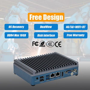 Bay Trail j6412 J1900 J2900 10com 2lan 8usb không quạt chống bụi x86 công nghiệp mỏng khách hàng với <span class=keywords><strong>PCI</strong></span> Khe cắm - Product Image 1