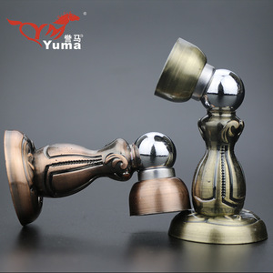 ยูม่า ที่กั้นประตูแบบติดผนัง รุ่น YM 618 สีทองเหลืองโบราณ วัสดุอัลลอยด์ พร้อมแม่เหล็ก สำหรับใช้ในบ้าน - Product Image 2