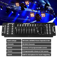 Mini lumière de scène professionnelle 192 canaux DMX Dj Disco panneau de contrôleur de scène Led pour le programme d'édition de l'éclairage de scène Runing