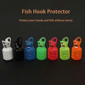 Jig calmar <span class=keywords><strong>parapluie</strong></span> crochet chapeau protecteur manchon housse de rangement accessoires de pêche bois crevettes calmar crochet manchon de protection - Product Image 2