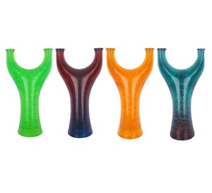 Catapult polycarbon đầy màu sắc pha lê bay hổ nhựa catapult da phẳng bay hổ đảo ngược bắn - Product Image 1
