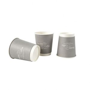 Waterproof Food Grade Printed <b>Disposable</b> Double Kraft Wall <b>Cups</b> 8oz 22oz Custom Logo Hot Coffee Cafe Containers Paper <b>Cups</b> - Product Image 3