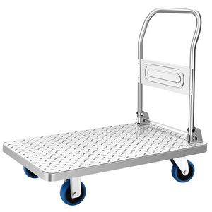 รถเข็นแพลตฟอร์มแบบหนัก ขายตรงจากโรงงาน รถเข็นพับได้สแตนเลส ราคาในปากีสถาน - Product Image 2