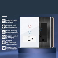 110V 220V 1/2/3 Gang Wi-Fi contrôlé interrupteur mural AU US américain USA Standard maison intelligente WIFI éclairage interrupteur tactile