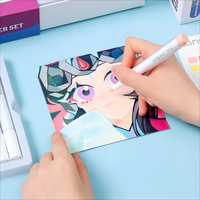 Nouvelle couleur bon marché 9 24 36 48 72 marqueur acrylique liquide ou noyau de coton à pointe souple multicolore