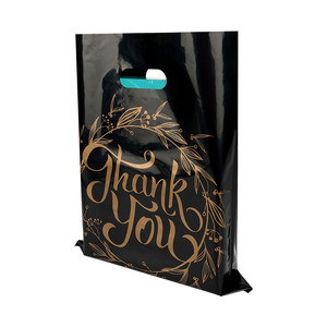 Promotional Plastic Bag Thank You Eco-friendly Shopping Bags logo