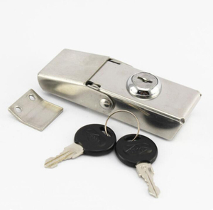 Cerradura de Palanca de Acero Inoxidable YH2113, Candado para Caja de Herramientas, Cierre de Seguridad para Caja de Motocicleta y Almacenamiento, Cilindros de Seguridad - Product Image 1