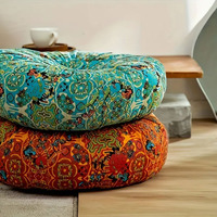 Coussin carré de couleur unie simple de style marocain tatami futon coussin de culte rond chaise de salle à manger peut être attachée avec une chaise