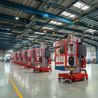4-12m Aluminium legierung Electric Man Lift CE 4m 6m 8m 10m 12m Mini Scheren hub tisch Erhöhter kleiner elektrischer Hub tisch