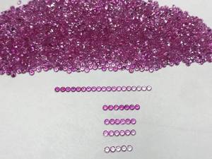 หินแซฟไฟร์สีชมพูขนาด1.5มม. หินแซฟไฟร์หยาบจากธรรมชาติยอดเยี่ยมสีชมพูราคาต่อกะรัต - Product Image 5