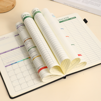 2024-2025 personnalisé A5 cahier Agenda planificateur couverture en cuir hebdomadaire mensuel enregistré organisateur nouveau quotidien planificateur cahier