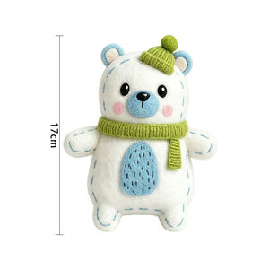 8 Animal Plastic Sewing <b>Craft</b> <b>Kit</b> DIY Plush Toy Making Set Fine Motor Skill Educational <b>Girls</b> Gift - Product Image 5