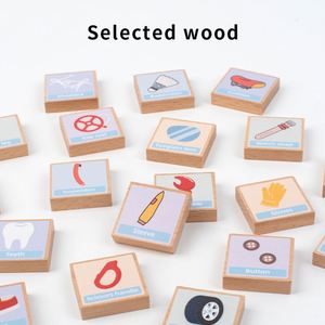 Rompecabezas de Encaje, Juego de Mesa de Madera Montessori para Niños, Juguete Educativo para el Reconocimiento de Objetos del Día a Día - Product Image 5