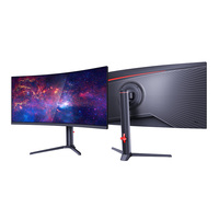Monitor Curvo Ultra Ancho de 34 Pulgadas para Juegos con Frecuencia de Actualización de 180-200Hz, HDR, Compatible con PC de Escritorio