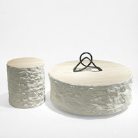 Table basse en résine de forme irrégulière, style Wabi-sabi, minimaliste, moderne, design créatif, meubles de salon pour les petites maisons