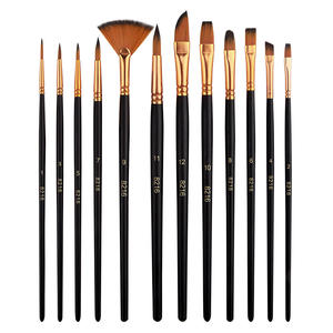 Set di 12 <span class=keywords><strong>Pennelli</strong></span> Professionali Xin Bowen con Ghiera in Alluminio e Setole in Nylon <span class=keywords><strong>per</strong></span> Pittura Artistica - Product Image 3
