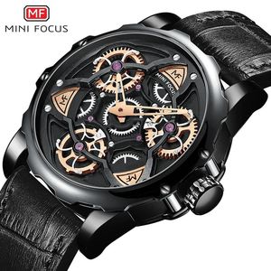 นาฬิกาข้อมือควอตซ์ MINI FOCUS MF0249G MF 0249 สำหรับผู้ชาย สไตล์ญี่ปุ่น สายหนังหรูหรา กันน้ำ - Product Image 2
