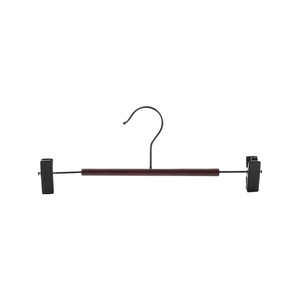 Beechwood Trouser Hanger With Non Slip <b>Clips</b> For Pants And Skirts Clothing Organizer <b>Hook</b> Type Rectangle Shape - Product Image 2
