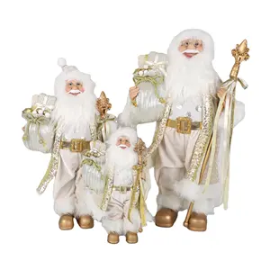 Заводская цена, стоячий Санта-Клаус, рождественские фигурки, украшения, классическое праздничное украшение, коллекционные, на заказ, рождественские подарки, серия