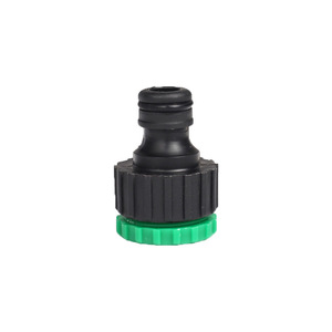 Conector de agua para jardín Huabangshi, adaptador de grifo de plástico roscado de 16 mm, conexión rápida para manguera de goma flexible - Product Image 3