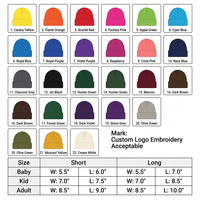 Gorros de Punto Personalizados de Lujo con Bordado, 100% Acrílico, Cálidos para Invierno, Estilo Casual, con Puño, Gorro de Punto con Logotipo Personalizado, Unisex
