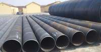 Tuyau en acier au carbone sans soudure à spirale, épaisseur de paroi personnalisée, anti-rouille, tube SSAW pour projets de drainage des eaux usées et d'eau potable urbaine