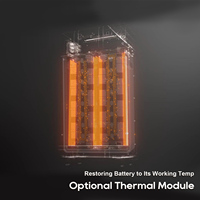 Batterie LiFePO4 basse tension Felicitysolar 16 kWh, système d'extinction d'incendie par aérosol CCS Tech, CAN RS485, montage au sol, batterie de stockage d'énergie