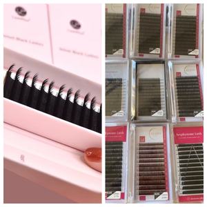 Extensions de cils synthétiques en plateau 0.03 D, noir mat foncé, sans cruauté animale, pour volume, marque privée, vente en gros - Product Image 5