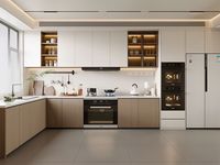 Ensemble de meubles de cuisine modernes de luxe en bois, sur mesure, complet, RTA, intelligent, petit, en mélaminé MDF, suspendu